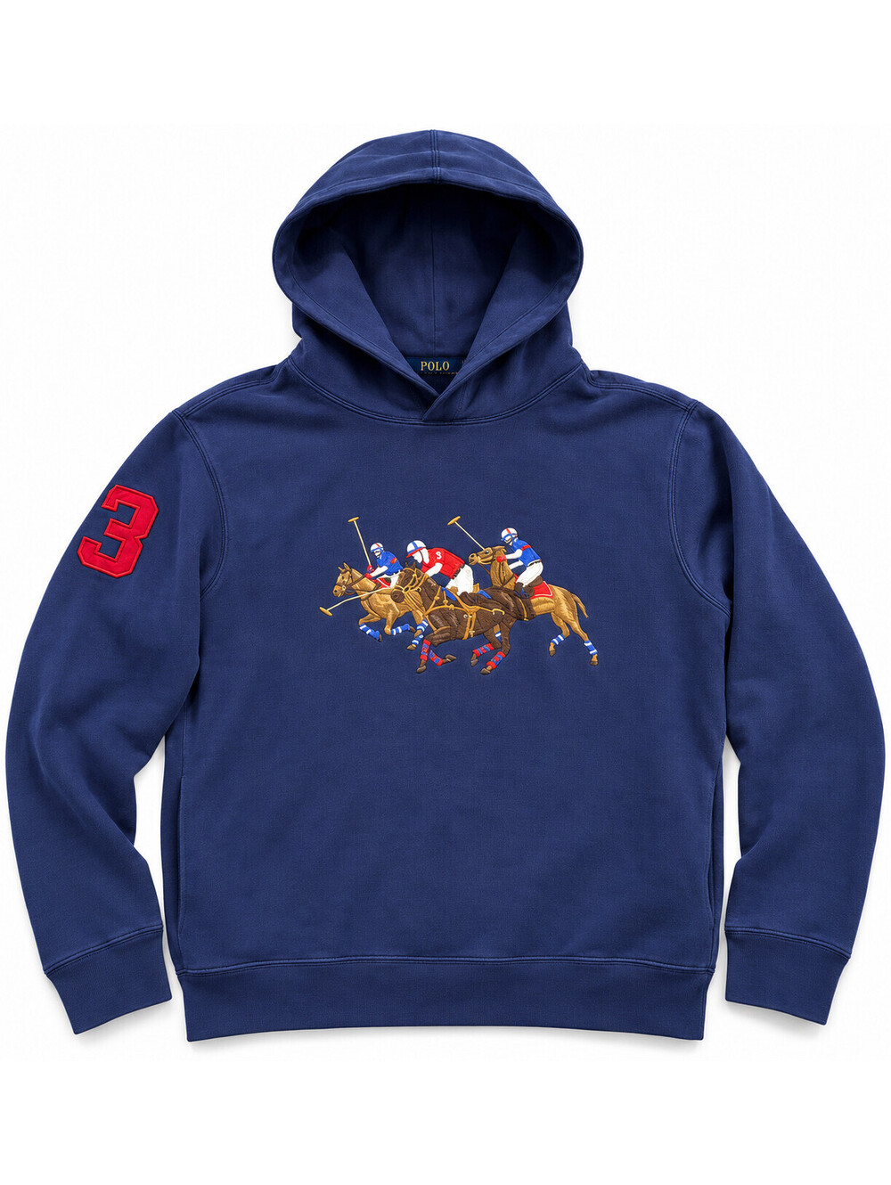 Polo Ralph Lauren Kids Triple Pony Sweatshirt Hoodie Embroidered Size XL 18-20